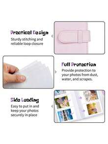 1Pc 108-Pocket Mini Album Suitable For 2 * 3-Inch Popular Photo Cards, Wallet Album Multifunctional - Multicolor - View 9