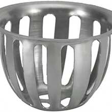 ASHATA 2 Piezas de Acero Inoxidable de Forma Redonda Antibloqueo de Drenaje de Techo Drenaje de Piso para Jardn Balcn para Patio (75 mm/3 Pulgadas) - 75 mm/3 pulgadas - Ver 2