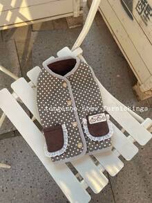 Tongaroo Thickened Warm Pet Cat Dog Vest, Korean Style For Poodle, Maltese