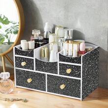 Glitter Black Peel And Stick Wallpaper - Se- Adhesive Decorative DIY Decoration 17.7\X393.7\ - 黑色的 - 查看 6