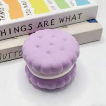 New Realistic Squishy Toy Emojioo Cake & Sandwich Cookie, Slow Rebound Modeling Clay, Good Tactile Feel! - Multicolor - View 3