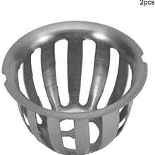 ASHATA 2 Piezas de Acero Inoxidable de Forma Redonda Antibloqueo de Drenaje de Techo Drenaje de Piso para Jardn Balcn para Patio (75 mm/3 Pulgadas) - 75 mm/3 pulgadas - Ver 7