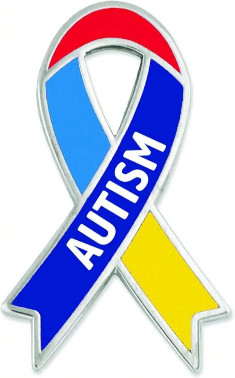 PinMart Autism Awareness Pin U2013 Nickel Plated Enamel Lapel Pin - Inspiring Symbols Of Autism Support - Secure Clutch Back For Hats, Scarves And Backpacks - ColorL - View 1