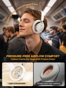 REMAX Cut-Out & Protein Ear Cups Headphones; ENC Call Noise Cancellation; 26H Playtime;BT 6.0 Headset; Ultra-Comfort & Clear Sound Earphones; Gaming Headset; Sport Headphones; Compatible With Apple/IOS/Android; Running/Fitness/Work - RB-870 - Xem 7