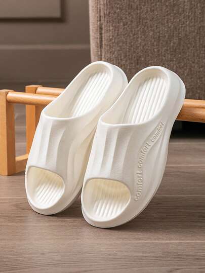 Sandalias de verano para mujer para usar en casa, baño, antideslizantes, de moda sencilla, con suela suave, cómodas y ligeras, sandalias de pareja para hombre de verano