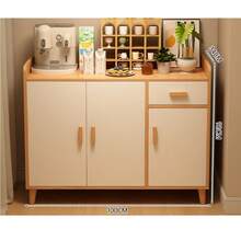 Kitchen Cabinet Organizers - Wood and White - View 2