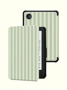 条纹图案保护套,适用于 Kindle 第十代(2019 年款)、Kindle(第十一代,2024 年发布)(6 英寸)、Kindle Paperwhite 第十二代(2024 年款)、Kindle Colorsoft Signature Edition、Kobo Clara Colour 等型号。皮革材质,支持自动唤醒/睡眠功能,四角防摔,无需担心跌落。 - 彩色 - 查看 43