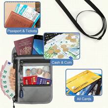 TendenciaPorta Pasaporte Funda Rfid Lmpermeable Protectora Para Viaje Gris OscuroCalidad premium - 1 - Ver 6