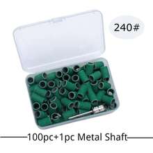 50/75/100/210pcs Grit Nail Sanding Bands With Mandrel Nail Drill Bits Pedicure Tools Gel Polish Remove Grinder Band 80#120#180# - Multicolor - View 15