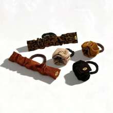 5 piezas de bandas elásticas para el cabello de alta elasticidad, lazos de cabello de terciopelo premium para coleta, accesorios para el cabello sin daños, accesorios para la cabeza