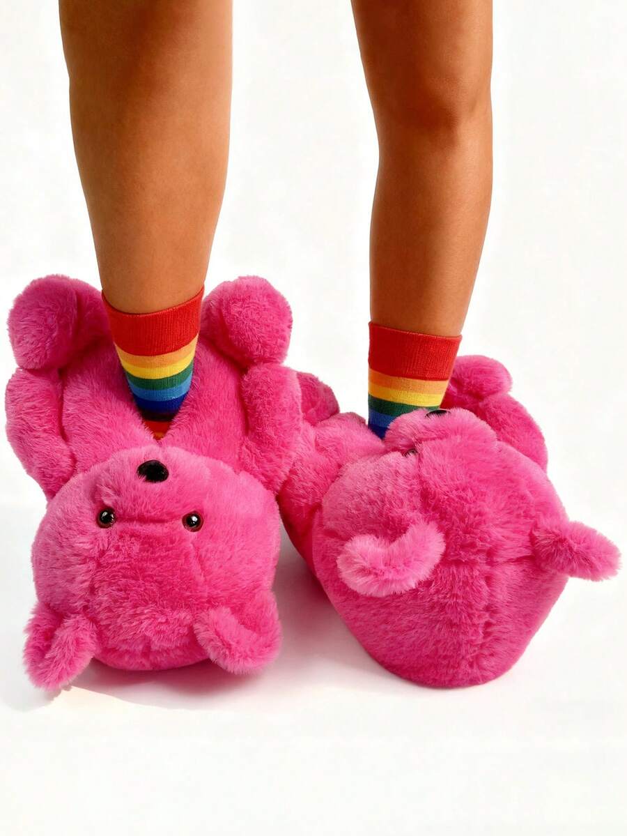 Teddy Bear Home Slippers Cute, Fun, And Quirky Snail Cartoon Home Warm Shoes.,Cartoon Cat-Themed Fun Slippers, Women's Warm Cat Slippers, Cartoon Cat Warm Slippers,Strawberry Fun Slip-On House Slippers, Closed-Heel Warm House Slippers, Women's Cotton Shoes, Strawberry Fruit Pattern, Fun Cartoon Shoes,A Pair Of Cute And Fun Cartoon Women's Home Warm Shoes, Adorable Warm Slippers, Flat Shoes, Fun Cartoon Bunny Quirky Shoes, Cosplay Shoes, Couple Shoes, Cartoon Shoes, Student Shoes, Funny Shoes, Millennial Style Women's Warm Shoes, Flat Home Slippers, Men's And Women's Funny Shoes, Halloween, Christmas, Cartoon Cosplay Shoes, Santa Claus Shoes, One Size Fits All, Warm Shoes, Snow Home Shoes, Quirky Shoes, Creative Shoes, Cute And Fun Animal Shoes, Cartoon Puppy, Cartoon Bunny Flat Home Slippers, Silent Shoes For Wooden Floors, Women's Slippers, Men's Slippers, Couple Slippers, Plus Size Warm Shoes, Snowy Indoor Home Slippers. - 玫紅色 - 查看 1