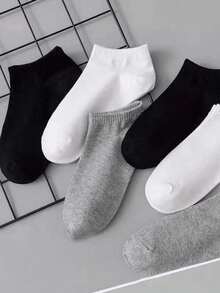 30 paia di calze da donna di colore solido, semplici, confortevoli, casual e versatili, adatte per l'uso quotidiano. Disponibili in opzioni da 3 paia/9 paia/15 paia/30 paia. - Multicolore - Visualizzare 6