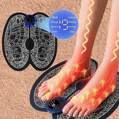 AXH. EMS Foot Massager, Foot Therapy Device, Automatic Foot Meridian Massage Mat With Pulse