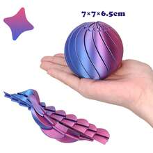 3D打印扭扭球减压玩具，齿轮液体流动球，旋转设计，缓解焦虑玩具 - Slime Ball - 查看 14