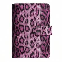 1pc Cute Leopard Print PU Leather A6 Budget Planner, Ideal For Valentine's Day, Year-End Gifts, And Daily Financial Management - A6 - View 9