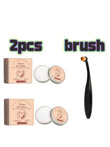 1盎司宠物泪痕预防膏，内含专业刷子，犬猫眼部护理，天然抗泪，温和清洁，有效不刺激（随机发货新旧版本）