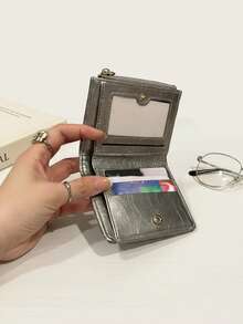 卡通腊肠犬钱包，女士短款钱包，折叠式小巧钱包，多功能卡包零钱包三合一，多层零钱包，卡包，大容量零钱包，便携式卡包，对折短款卡包，零钱包，证件夹，按扣钱包，可爱拉链钱包，时尚按扣女士钱包，适合日常、外出和购物，是送给姐妹、闺蜜、亲戚的生日、节日理想礼物。 - 彩色 - 查看 5