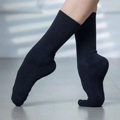 1 Paio/3 Paia di Calzini da Danza/Yoga, Calzini Antiscivolo Spessi Fino al Ginocchio per Uomo e Donna, Adatti per Danza Cinese, Danza Moderna, Pilates, Disponibili in Più Colori