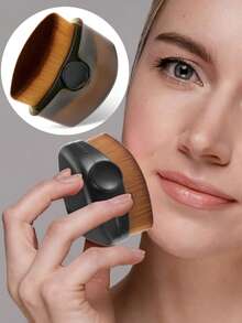 1PC Professional Liquid Foundation Brush,Creates A Nude Makeup Effect Tools ﻿ - Multicolor - View 1