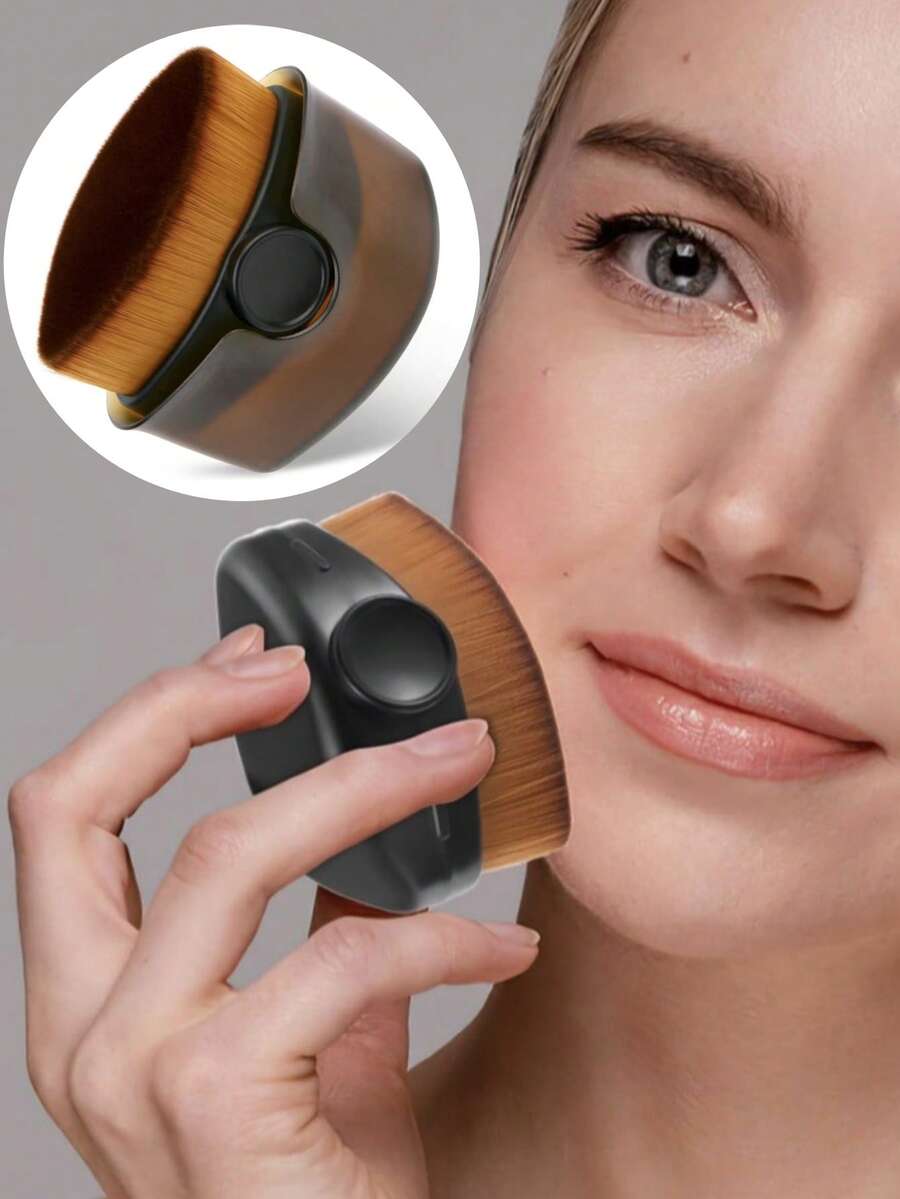 1PC Professional Liquid Foundation Brush,Creates A Nude Makeup Effect Tools ﻿ - Multicolor - View 1