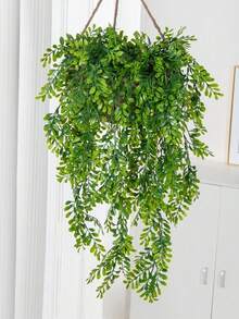 1PC 29.92inch Artificial Hanging Green Plants, Grapefruit Leaf Hanging, Artificial Plant Decoration, Fake Hanging Green Plants, Simulated Plants, Suitable For Home Room Decoration, Indoor Shelf Decoration, Outdoor Wall Garden Decoration - Green - View 4