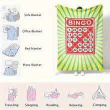 [Christmas]Fun Bingo-Themed Flannel Throw Blanket - Soft, Comfortable, And Stylish For Home, Camping, Sofa, Or Bedroom Decor - Perfect Birthday Or Holiday Gift, All-Season Design With Vibrant Yellow And Gre, Perfect Birthday Christmas Mother's Day Gift Size 70x140cm/27.56x55.12 InAll Season Flannel Blanket Skin-Friendly & LightweightAll Season Flannel Blanket Skin-Friendly & Lightweight - Nhiều màu - Xem 8