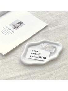 1个现代首饰收纳盒 - 优雅展示架，可收纳项链、手链和耳环 - 耐用ABS树脂托盘 - 男女皆宜的完美礼物，适合圣诞节、生日、婚礼、情人节 - 可用于梳妆台、办公桌和派对装饰 - 首饰整理托盘 - 彩色 - 查看 8