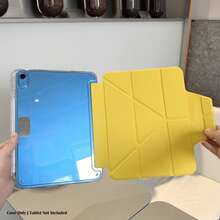 Suitable For HUAWEI MatePad SE 11 "Tablet Protective Case,MatePad Case,Compatible With MatePad 11.5 "Tablet Case,Magnetic Buckle Closure, Multi Angle And Multi Fold Bracket, Built-In Pen Slot, High Transparency Acrylic Back Shell, Anti Bending And Scratch, Sleep Wake-Up, Casual/Simple/Yellow Tablet Protective Cover, - Yellow - View 4