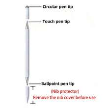 3-In-1 High Precision & Sensitivity Touch Screen Stylus Pen, Compatible With IPhone/IPad/Android Tablets, Black/White Gifts For Mother, Family, Friends, Kids, Birthday, Holiday - Multicolor - View 6