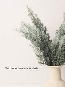 1pc 3pcs 40cm Plastic Artificial Fir Tree, Minimalist Artificial Flower, Home Decor, Wedding Ceremony, Holiday Party, Outdoor Event, Christmas Decoration - Gray-green - View 5