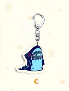 1个卡通动漫亚克力钥匙扣，动漫周边-维姬、查理、阿拉斯托印花壁球钥匙扣，地狱旅馆钥匙扣，汽车钥匙圈。粉丝的完美礼物，角色扮演配件，汽车钥匙包背包小饰品钥匙圈配件，创意学生礼物。 - 彩色 - 查看 5