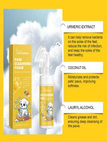 100ml Pet Paw Cleansing Foam, Deep Cleaning And Moisturizing For Dog And Cat Paws, Random Delivery Of 2 Packages - Multicolor - View 6