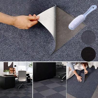 20pcs Anti-Slip Mat, 30X30X*0.4Cm Modular Floor, Washable Living Room Mat, Suitable For Various Scenarios, Indoor And Outdoor Decoration, Easy To Maintain, Machine Washable, Home Decor, Self Adhesive Flooring Tile, Flooring Self Adhesive, Flooring Tile Grey, Flooring Tile Black, Carpet Floor Tile, Carpet For Living Room, Peel And Stick Floor Tile, Living Room Decor And Accessorie, Carpet Tile Peel And Stick, Peel And Stick Carpet Tile, Peel And Stick