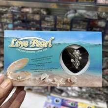 1盒三件套DIY珍珠项链耳环戒指三件套礼盒装LovePearl爱心珍珠许愿套装节日礼物 - 多色 - 查看 6