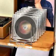 1pc CD Display Rack, Can Hold 7 Discs. Suitable For Disc Storage And Use, Great For Home Or Store - Multicolor - View 2