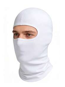 1个或2个装男女通用纯色拉法帽，保暖抓绒面罩颈部保暖套，适合户外运动、滑雪、骑行，也适合秋冬季日常佩戴。 - 彩色 - 查看 3