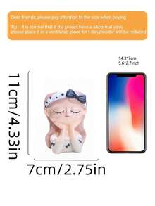 1个可爱蝴蝶结女孩花瓶装饰，精致树脂家居装饰品，适用于房间装饰、家居装饰、生日装饰、厨房、婚礼、卧室、客厅、礼品、派对装饰