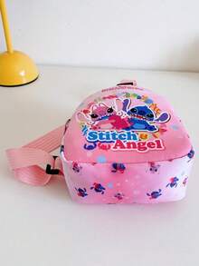 Disney 迪士尼迷你腰包，时尚儿童小包，可爱零钱包，卡通史迪奇收纳包，迷你胸包，多功能收纳包，派对礼品零钱包，户外运动包 - 彩色 - 查看 13