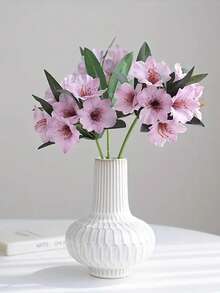 3 piezas de flores de narciso artificial, tallos flexibles, opciones de color blanco, rojo y champán, adecuadas para Pascua, Día de la Madre, Acción de Gracias, Día de San Valentín, decoración de jarrones, decoración de la sala de estar, centro de mesa - Multicolor - Ver 4