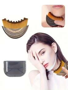 Bộ 2 cọ nhỏ massage dẫn lưu bạch huyết vùng mặt, dụng cụ làm đẹp da mặt bằng phương pháp chải khô mềm mại, thích hợp cho vùng hàm, thiết kế công thái học, ôm sát da, giảm mệt mỏi. - Nhiều màu - Xem 2