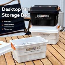 1pc Large Capacity Storage Box With Lid, Household Outdoor Camping Car Organizer Box, Thick Tool Storage Container, Camping Equipment, Camping Essentials - Multicolor - View 5