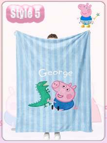 Peppa Pig 小猪佩奇柔软厚实床单、毯子、靠垫、午睡毯、空调毯 - 彩色 - 查看 8