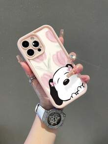 SNOOPY A Cartoon Anime  Sky Eye Staircase Phone Case, Made Of Tpu Material, Can Be Given As A Holiday Gift. It Is Suitable For Apple Phones, And The New Model Is Suitable For Protecting IPhone13/14/15/16/17Pro Max/Galaxy Models - 彩色 - 查看 2