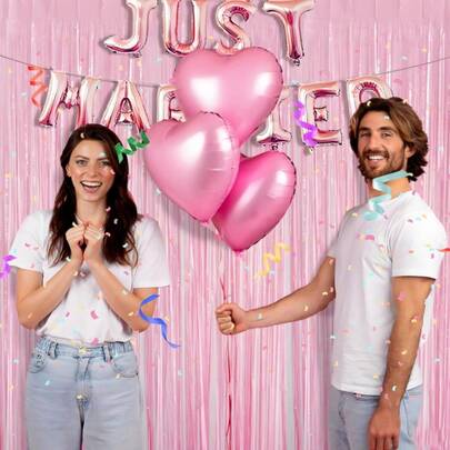 Rainbow Curtain Wedding Valentine's Day Confession Surprise Birthday Party Decoration Romantic Background Arrangement