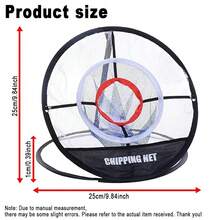 1pc Pop Up Golf Chipping Net Golf Chipping Mat, Target Practice, Collapsible For Indoor Outdoor Swing Training