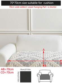1件加厚绒面沙发垫套,现代简约防滑沙发座垫保护套,防尘可水洗,柔软不易褪色,宠物友好,适用于卧室、办公室、客厅、L型沙发和1-4人沙发,浅灰色 - 淺灰色 - 查看 18