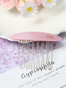 女士蝴蝶结醋酸纤维发梳，刘海及碎发驯服器，防滑反向梳，简约优雅多功能发饰，打造蓬松发型，侧梳造型，优质面料，头部饰品，女士发饰，头饰 - 多色B - 查看 15