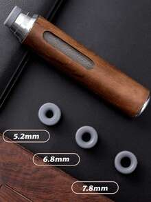 【定制款】定制雕刻车载便携式烟灰缸，耐热木质设计，可印制姓名，适用于粗细香烟，防溢漏，车载家用两用，小巧便携，商务礼品及个人使用皆宜，木纹+金属包边，经久耐用，易于清洁 - 彩色 - 查看 10