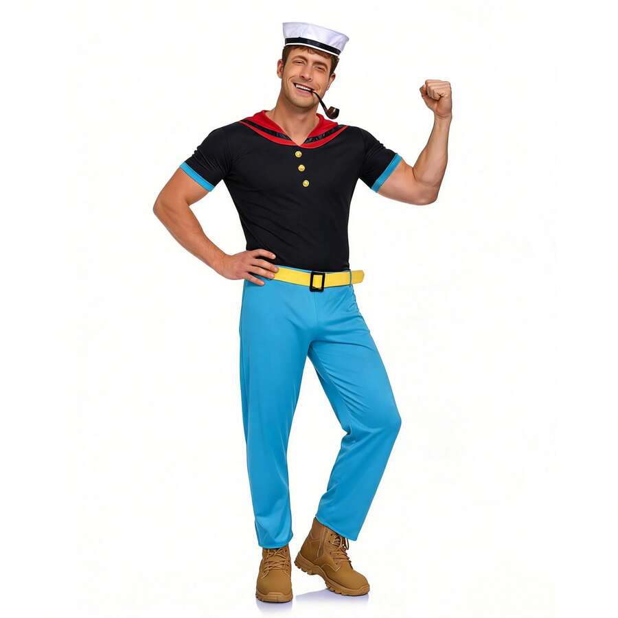 Men Cosplay Clothing - 藍色 - 查看 1