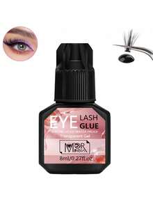 15毫升/8毫升防水透明超强粘性睫毛胶，个人睫毛胶，持久无味，防水睫毛嫁接胶 - 可持续长达60天，无味，不刺激，低致敏配方 - 居家使用理想之选，速干强力睫毛胶，持久DIY睫毛胶 - 彩色 - 查看 15